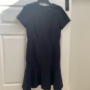 Navy Blue Banana Republic Fit and Flare Dress